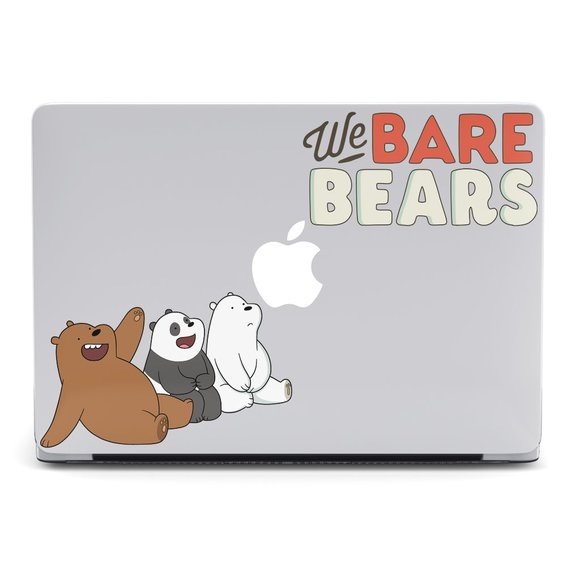 Cartoon We Bare Bears case for apple MacBook All Generations Air Pro - Picture 1 of 7